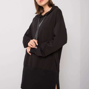 Lorelei Black Hooded Dress