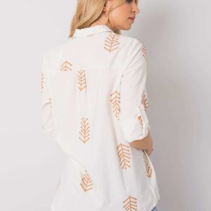 Ecru shirt with patterns Oaklee RUE PARIS