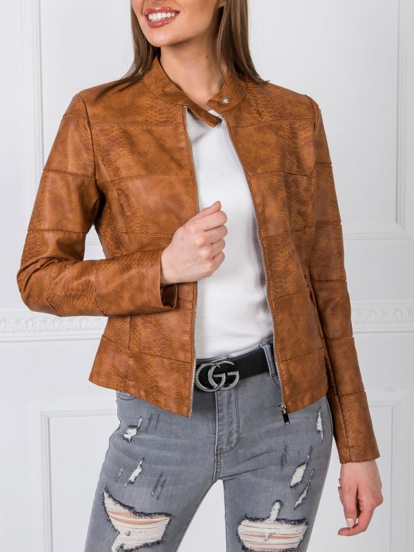 Brown Biker Jacket