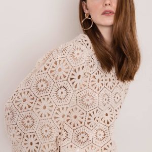 Ecru openwork blouse BSL