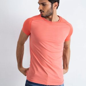 Spaceship Men's Coral T-Shirt