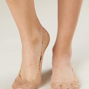 Beige ballerina socks