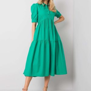 Roselyn RUE PARIS green dress