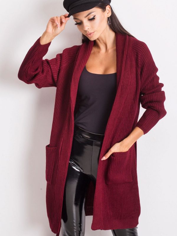 RUE PARIS Grenade Burgundy sweater