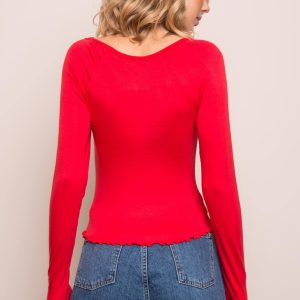 Red women's blouse BSL