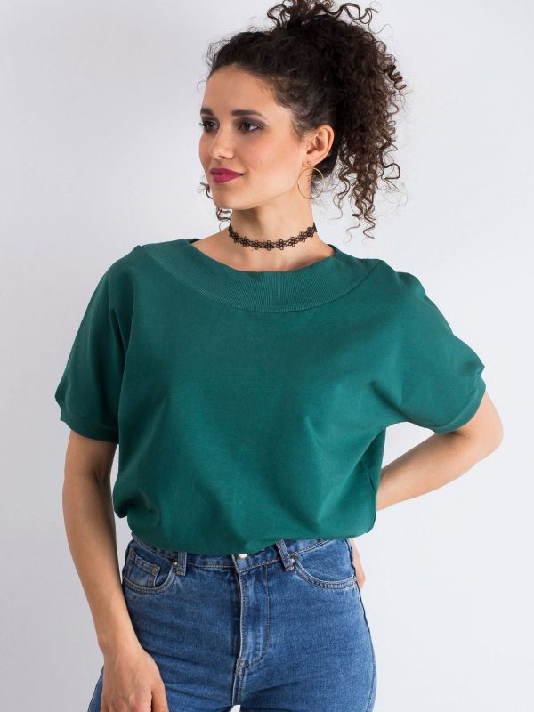 Dark green blouse Lemontree