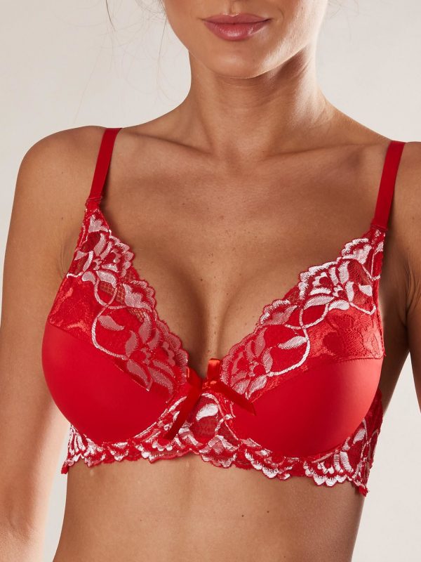 Push up bra red