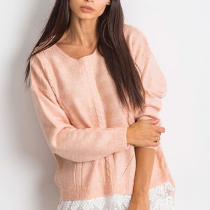 RUE PARIS Pink World sweater