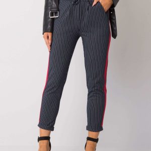 Navy blue Sabella striped pants