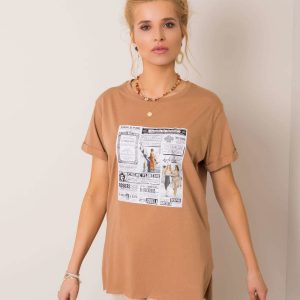 Light brown t-shirt Sammie RUE PARIS