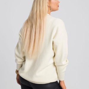 Ecru sweater plus size Amour