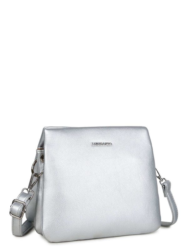 Silver women's handbag LUIGISANTO