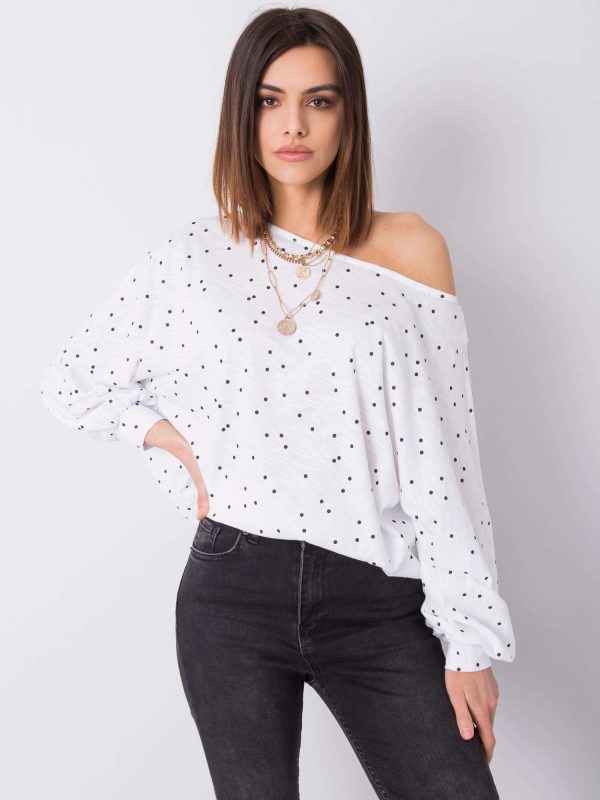 White polka dot blouse Mabel RUE PARIS