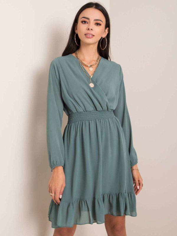 Dark turquoise dress Giovana RUE PARIS