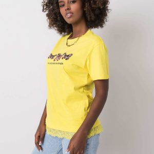 Yellow Tess Cotton T-Shirt