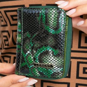 Green Small Leather Ladies Wallet