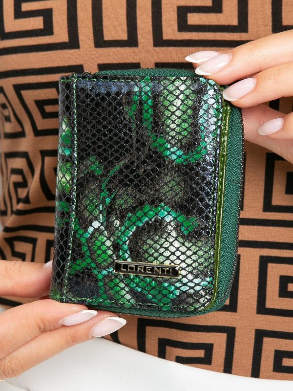 Green Small Leather Ladies Wallet