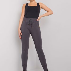 Graphite sweatpants with pockets Naomi RUE PARIS