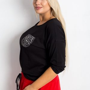 Black Blouse Plus Size Touchy