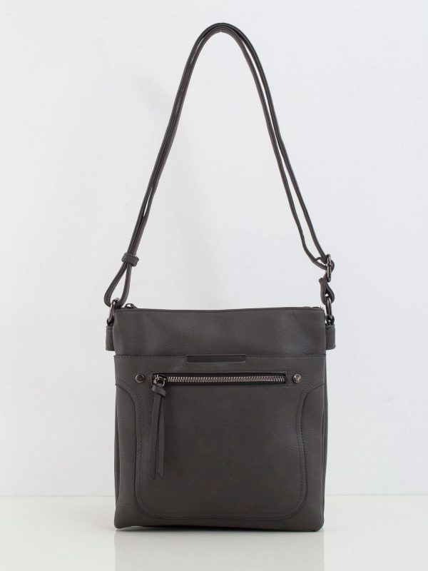 Dark Grey Messenger Bag