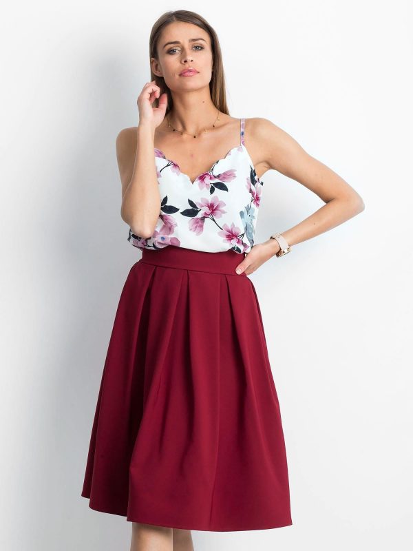 Burgundy Bucolic skirt