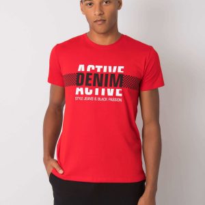 Red Collin Print Men's T-Shirt