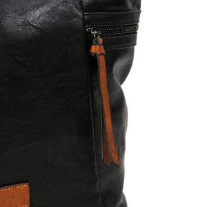 Black Large Eco Leather Bag