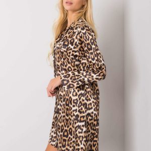 Gold and black leoptern nightgown