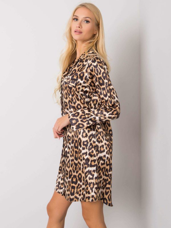 Gold and black leoptern nightgown