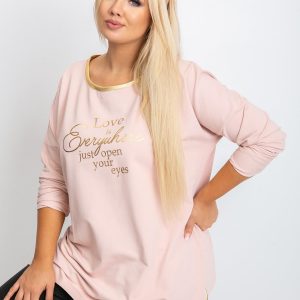 Dirty pink tunic plus size Eye