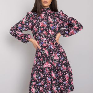 Graphite pink flower dress Tenesha RUE PARIS