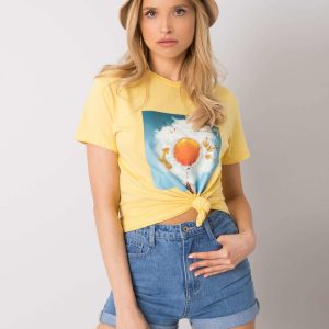 Yellow T-shirt with print Trissa