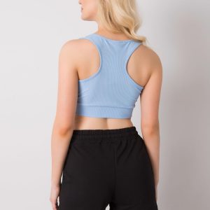 Light blue crop top Lily RUE PARIS