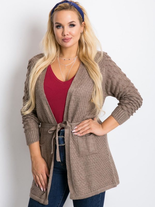 Dark Beige Plus Size Boogie Sweater