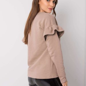 Scarlett RUE PARIS dark beige sweatshirt