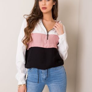 White and pink Marigold RUE PARIS sweatshirt