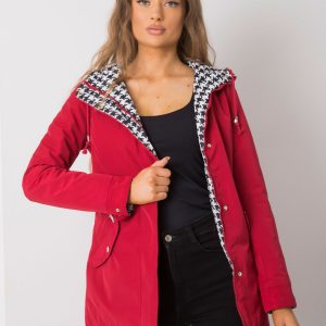 Maroon double-sided transitional jacket by Adalie