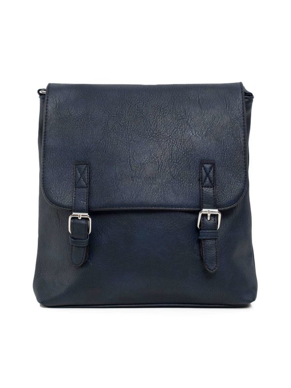 Navy blue flip bag