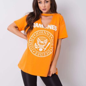 Orange T-shirt with print Cordoba