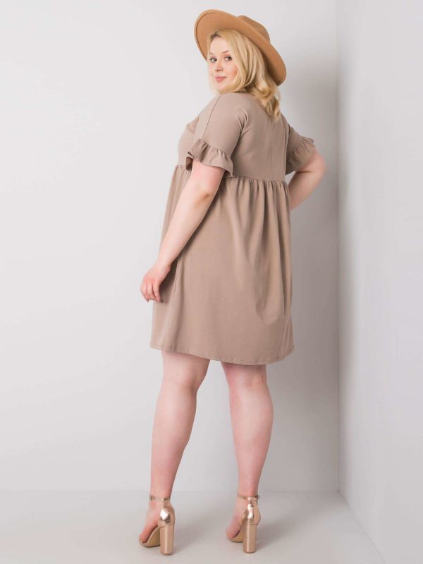 Dark Beige Plus Size Chiara Dress