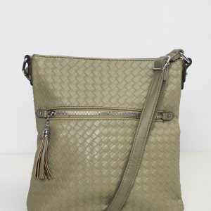 Green Braided Handbag