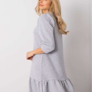 Grey melange dress Adoria RUE PARIS