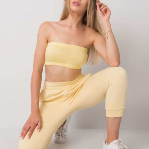 Yellow Behati bandeau top