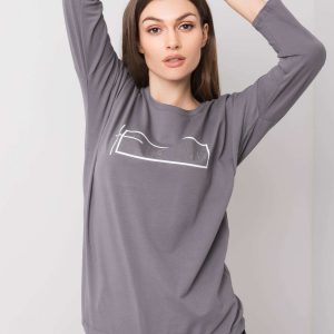 Dark grey blouse Gladys