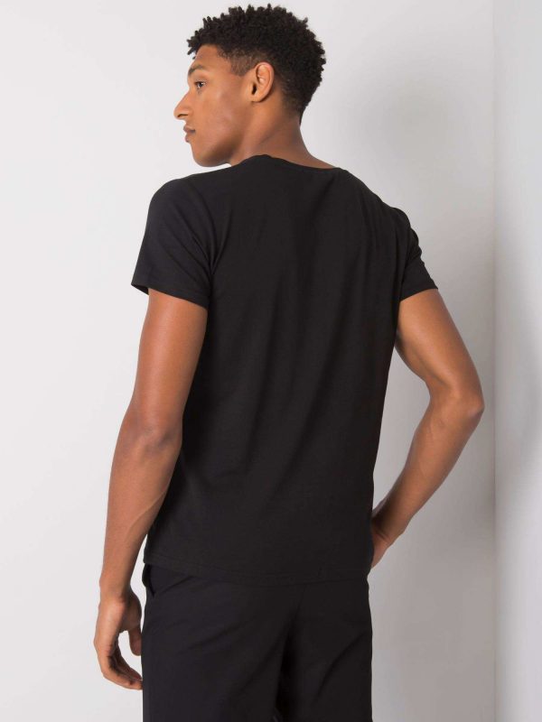 Black Royce Round Neck Men's T-Shirt