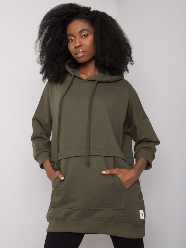 Khaki long sweatshirt Grace