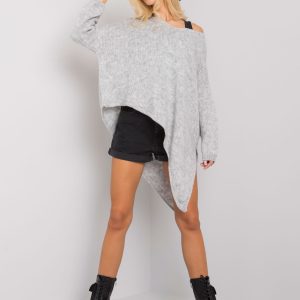 Gray asymmetrical sweater Idra OCH BELLA