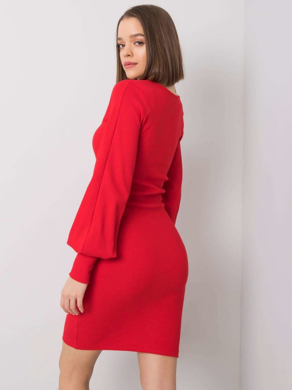 Red cotton dress Alvine RUE PARIS