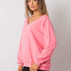 Lilyana Pink Hoodless Sweatshirt