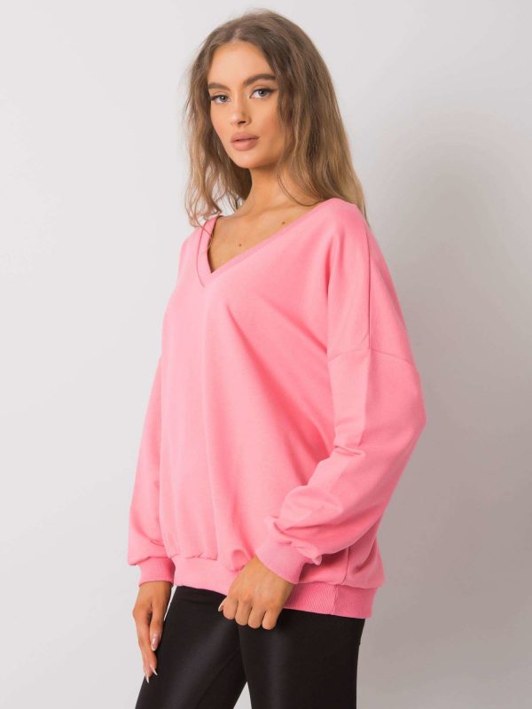 Lilyana Pink Hoodless Sweatshirt